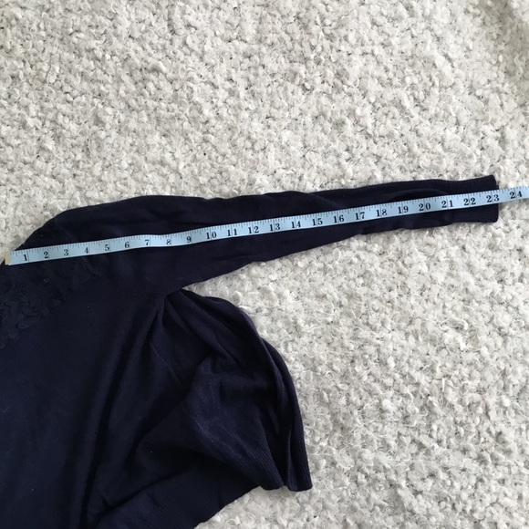 Forever 21 Girls Knit Cardigan with Lace - Picture 4 of 5